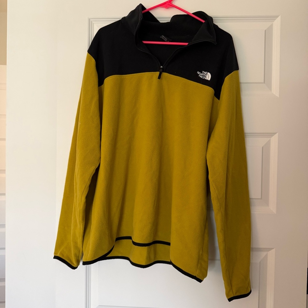 The North Face Black and Yellow Fleece Jacket